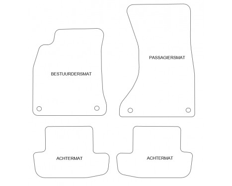 Car mats for Audi A5 2007- 4-piece, Image 2