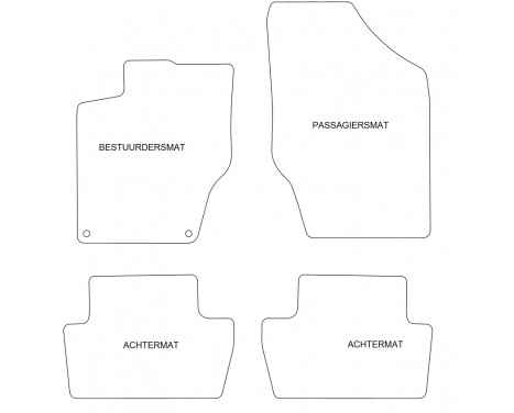 Car mats for Citroen C4 / DS4 2011- 4-piece, Image 4