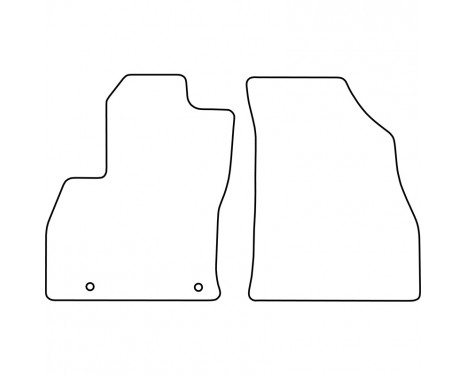 Car mats for Fiat Fiorino 2007- 2-piece, Image 2