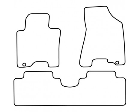 Car mats for Kia Sportage 2004-2010 3-piece, Image 5