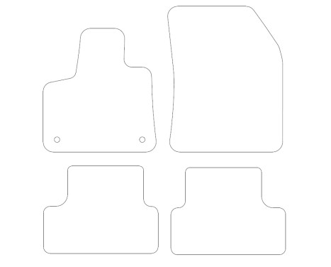 Car mats for Opel Grandland X 2017- 4-part, Image 2