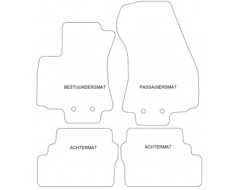 Car mats for Opel Zafira A 1999-2003 4-piece, Image 6