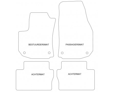 Car mats for Opel Zafira B 2005-2011 4-piece, Image 4