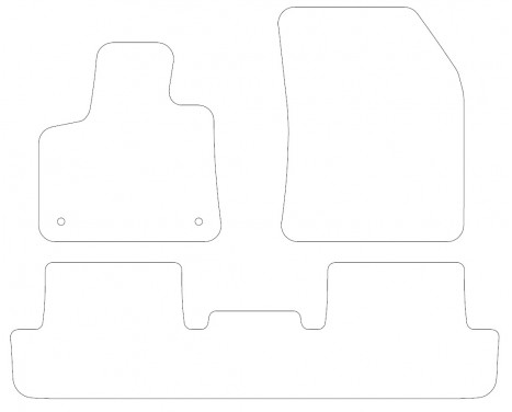 Car mats for Peugeot 3008 PHEV 2019- 3-part, Image 2