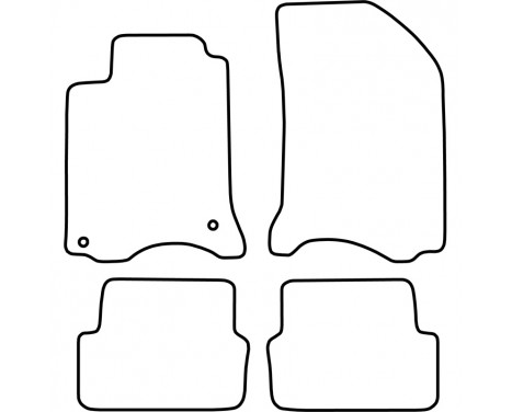 Car mats for Renault Laguna II 2001-2007 4-piece, Image 6