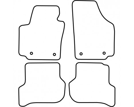 Car mats for Seat Altea 2004-2007 4-piece, Image 5