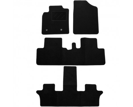 Car mats for Toyota Avensis Verso 2001-2006 7 seats 4-piece