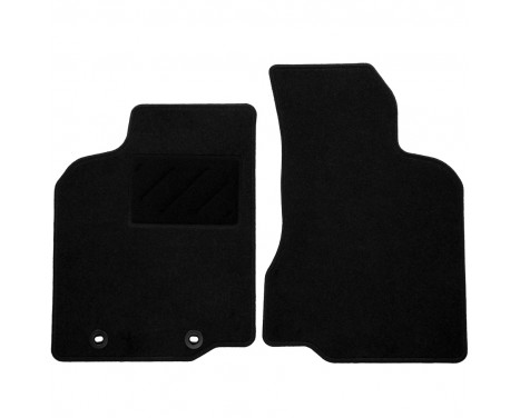 Car mats for VW Caddy 1996-2004 gray license plate 2-piece