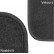 Car mats for VW Caddy 1996-2004 gray license plate 2-piece, Thumbnail 5