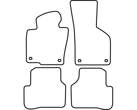 Car mats for VW Passat B6 2005-2007 4-piece, Image 6