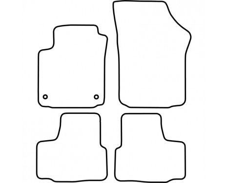 Car mats for VW UP! 2011- / Skoda Citigo 2011- 4-piece, Image 4