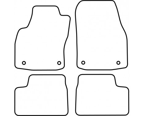 Car Mats Opel Astra H Twin Top from 2004 to 2009 (velours), Image 6