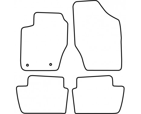 Car Mats Peugeot 307 from 2001 (velours), Image 6