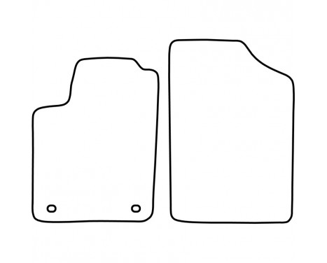 Car mats suitable for Peugeot Partner 1997-2005 (only for), Image 2