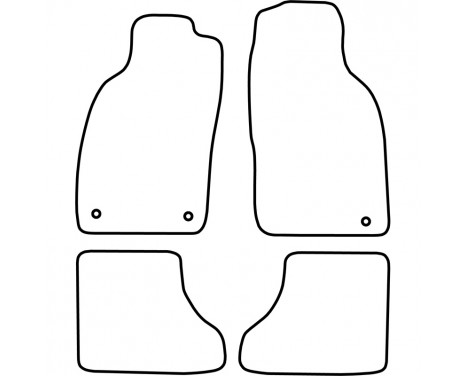 Car mats suitable for Saab 9-3 Cabriolet 1998-2003 4-piece, Image 2