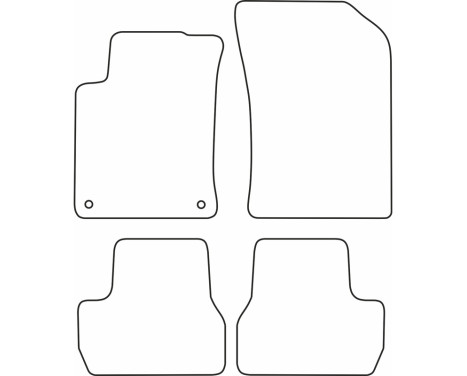 Car mats Velor suitable for Citroen C3 2010-2016, Image 6