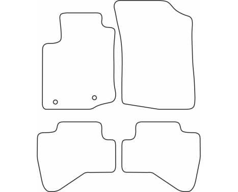 Car mats Velor suitable for Peugeot 108 2014, Image 6