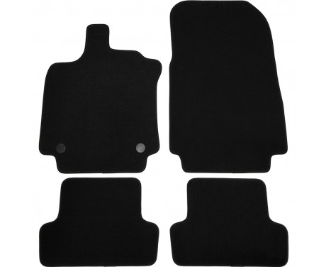 Velor Car Mats for Renault Clio IV 2012- 4-piece