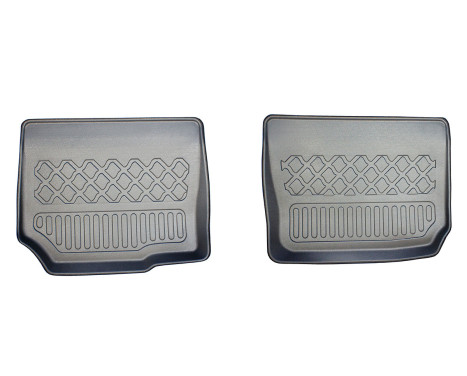 Rubber mats suitable for 3rd row of seats Opel Zafira B 2005-2014