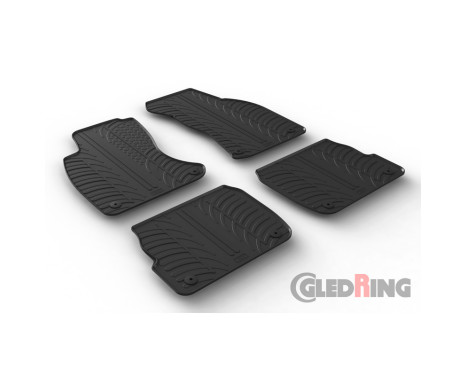 Rubber mats suitable for Audi A6 1997-2004 (T-Design 4-piece), Image 2