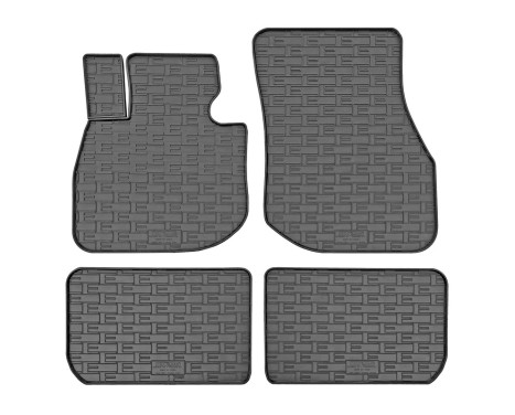 Rubber mats suitable for BMW iX1 (U11) 2022- (4-piece + mounting system)