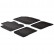 Rubber mats suitable for BMW X5 2013- (T-Design 4-piece + mounting clips)
