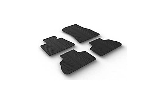Rubber mats suitable for BMW X5 (G05) 2018- (T-Design 4-piece + mounting clips)