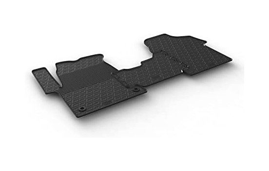 Rubber mats suitable for Citroen Jumpy / Peugeot Expert (G-Design 3-piece + mounting clips)
