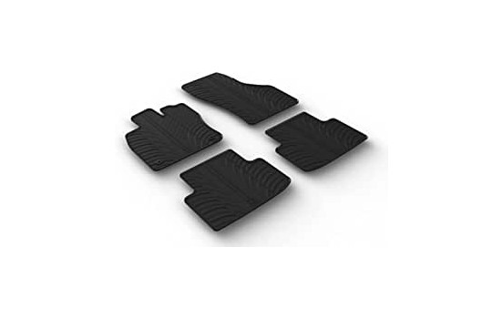 Rubber mats suitable for Cupra Formentor 2020- (T-Design 4-piece + mounting clips)