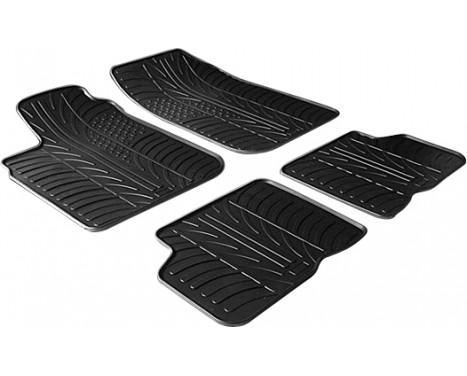 Rubber mats suitable for Dacia Logan 2005- (T-Design 4-piece)