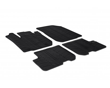Rubber mats suitable for Dacia Sandero 2012- (T-Design 4-piece)