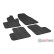 Rubber mats suitable for Fiat 500X & Jeep Renegade 2015- (T-Design 4-piece + mounting clips), Thumbnail 2