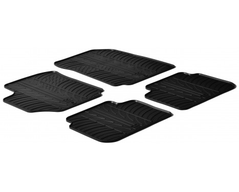 Rubber mats suitable for Fiat Croma 2005- (T-Design 4-piece)