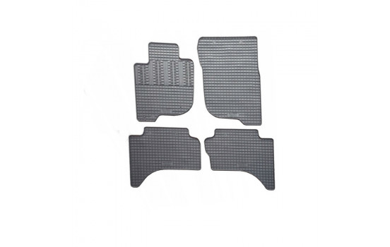 Rubber mats suitable for Fiat Fullback Double Cab 2016- & Mitsubishi L200 (Triton) Double Cab 2015