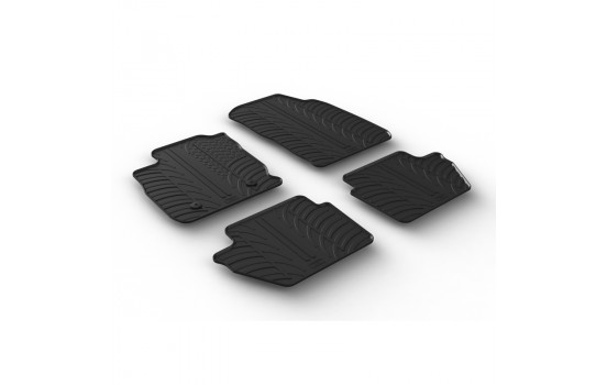 Rubber mats suitable for Ford Ecosport Facelift 11/2017- (T-Design 4-piece)