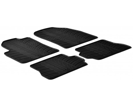 Rubber mats suitable for Ford Fiesta 2002-2008 / Fusion 2001