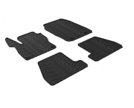 Rubber mats suitable for Ford Focus 3/5 doors + ST 2015- (4-piece)