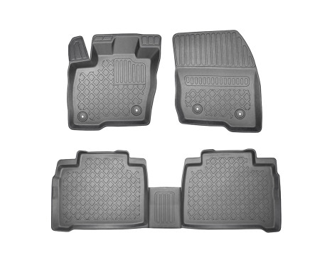 Rubber mats suitable for Ford Galaxy III / Ford S-Max II 2015+ (incl. Facelift / 5&7-Seater)