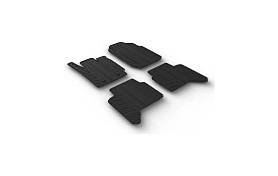 Rubber mats suitable for Ford Ranger Double Cab 5/2013- (4-piece)