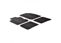 Rubber mats suitable for Ford S-Max 5 doors 2012-2015 & Ford Galaxy 2012- (T-Design 4-piece)