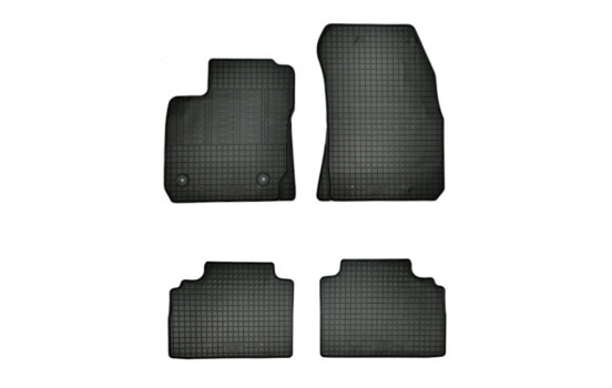 Rubber mats suitable for Ford Tourneo Courier Kombi 5-person 2014- (4-piece + mounting system)