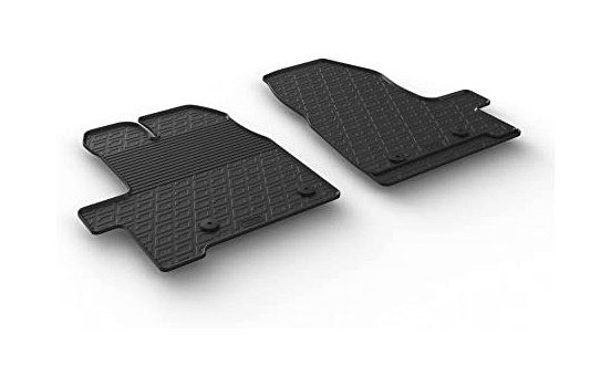 Rubber mats suitable for Ford Transit Custom 3/2016-12/2017