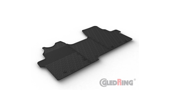 Rubber mats suitable for Ford Transit Custom Furgon 2023- (Manual, seat/bench)