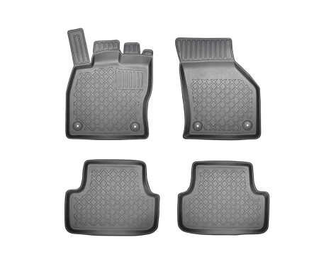 Rubber mats suitable for Golf VII, VII Variant, Leon SC (5F), Leon III (5F) ST Kombi, Golf VIII