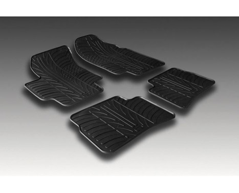 Rubber mats suitable for Hyundai Accent / Kia Rio 2005- (T p, Image 2