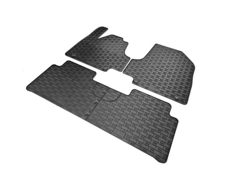 Rubber mats suitable for Hyundai Ioniq 5 (NE) 2020- (3-piece + mounting system), Image 2