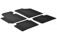 Rubber mats suitable for Hyundai Veloster 2011- (T-Design 4-piece + mounting clips)