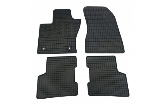 Rubber mats suitable for Jeep Renegade 2018- (4-piece + mounting system)
