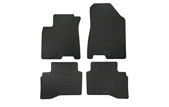 Rubber mats suitable for Kia Niro 2016- excl. e-Niro (4-piece + mounting system)