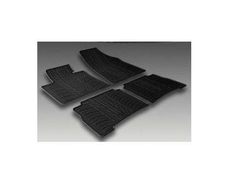Rubber mats suitable for Kia Sorento 2002-2009 (G-Design 4-piece + mounting clips), Image 2